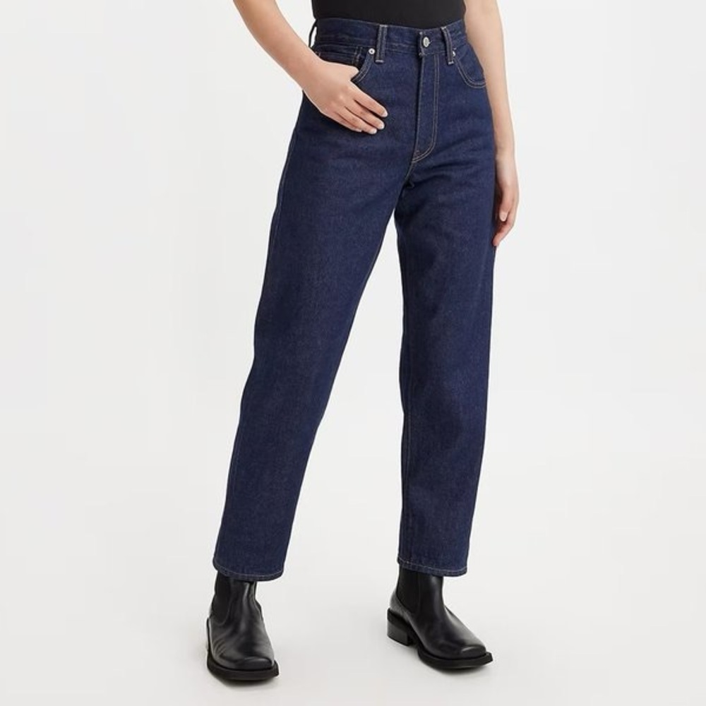 NWOT $248 Levi's Japanese Fabric Selvedge Column Dark Wash Jeans Women 26x27